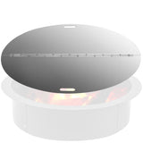 Fire Pit Lid Round 40 Inch Foldable Fire Pit Ring Snuff Cover 430 Stainless Steel Fire Pit Spark V952-GZZDSRSHPGZ40YC01V0