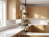Sturdy Adjustable Ceiling Storage Rack, Black for Bathroom and Garage V1369-AZ3-W-16241