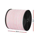 Giantz Electric Fence Tape Polytape 400M Electric Fence Wire Red White FIK-TAPE-400M-13S