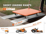 Portable Loading Ramps, 2 Pcs 1200 x 215 mm, Durable Aluminum Shed Ramp Set with Anti-Slip Holes, V952-LJSL472X85INA1TAOV0