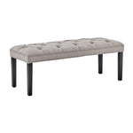 Cate Button-Tufted Upholstered Bench by Sarantino - Light Grey BCH-438-LGY