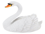 Resin Simulation Floating White Swan Figurine Ornament for Landscape Yard Gardening Decoration V1294-YM0901-3111200121111