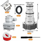 Swimming Pool Hose Adapter Compatible with Intex Pump Hose Connections, 32mm and 38mm V1237-ZY-528-156
