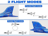 4PCS Flashing Glider Plane, Colored led Lights Play at Night, Foam Airplane Have 2 Flight Mode, The V1192-AZ-W-25773
