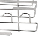 Under Cabinet Hanging Shelf Stainless Steel Under Shelf Storage Rack with Multiple Hooks for Cutting V1294-YM0901-3118240222511
