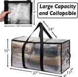 Large Moving Boxes & Storage Bags Extra Large Moving Boxes with Backpack Straps, Zippers & Handles V1188-ZXY-131-082