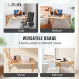 Wall Mounted Folding Table, Wall Mounted Drop Leaf Tables, Solid Wood Floating Desk for Dining, V952-FDBGZSMDB000O92SXV0