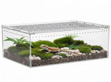 Reptile Terrarium Enclosure, 11.8" x 7.9" x 5.9" Acrylic Tarantula Breeding Box, Transparent Jumping V1369-AZ3-W-08685