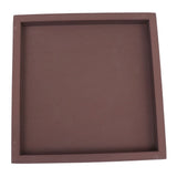 Indoor Planting Tray Anti Slip Bottom Plastic Plate Coffee 1Pack 8.9x8.9x1.4in V1369-AZ3-W-15956