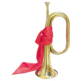 Copper Bugle for Beginners - 1 Piece Brass Musical Instrument with Design, Ideal for New Musicians V1366-AZ2-W-19269