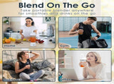 Portable Blender with 360W Motor Wireless 24oz Juicer, USB-C Rechargeable, Self-Cleaning, 6-Blade, V1107-CS-BXSZZJHT