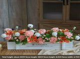 faux potted plant, sunflower, wooden box, home decor, Australia, living room tabletop V1106-112-23547-MLT-60