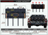 Heavy-Duty Pickup Tailgate Bike Pad with Cushion Layer, Scratch-Proof Protective Cover for Outdoor V1341-ZY-CARBAGS8-B