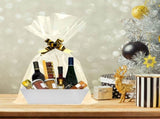 Empty Gift Basket with Handles Sturdy Tray Wine Gift Basket Party Favors Basket for Graduation V1294-YM0521-230707HL02-4
