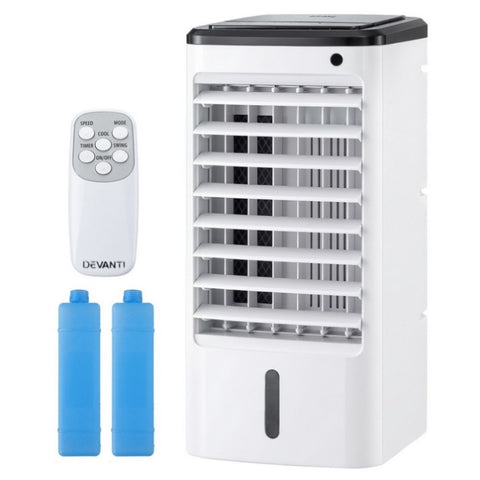 Devanti Evaporative Air Cooler Conditioner w/ Remote 4L EAC-C-RC-4L-WH