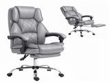 Artiss Executive Office Chair Footrest Grey OCHAIR-G-1051-FT-GY