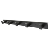 Black Aluminum Self-Adhesive Hook, 1 Pack, 46 x 4.3 cm Wall Mount Organizer V1366-AZ2-W-18919