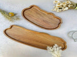 Large Organic-Shaped Wooden Decorative Tray for Keys, Jewelry and Table Decor, 42 x 10.8 cm V1188-MS-731-106