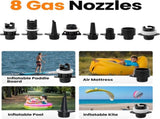 OutdoorMaster Vortex Pro 57.7Wh Rechargeable Paddle Board Pump Portable, Electric SUP Pump Battery V1168-YQ-AP36-I5NA