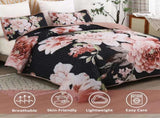 Botanical Evergreen Floral Cozy 3 Pc Bedspread & Pillow Cover Set V745-AC080776Q13U