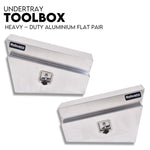 Under Tray Tool Box Underbody Pair Set 750mm Aluminium V379-UTRYFLTL7SET05