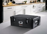 Insulated Food Pan Carrier, 36Qt Capacity, Stackable Catering Hot Box with 3 Stainless Steel Pans, V952-SPBW30-D1330LULKRV0