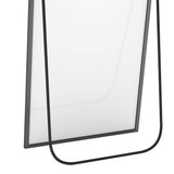 Yezi 165X60CM Full Length Mirror Wall Mounted Mirror Black DECO1036-165-BK