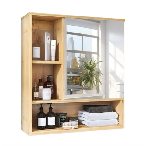 Wall Cabinet Bathroom Mirror Storage Medicine 55.5cm V178-67005