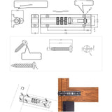 Gate Lock, Mechanical Combination Lock No More Keys Required Gates, Sheds, Any Storage Area and Any V1237-ZY-528-309