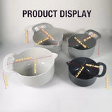 Nesting Plastic Mixing Bowls, 4 Piece Nesting Plastic Mixing Bowl Set with Pour Spouts and Handles, V1370-AZ4-13437