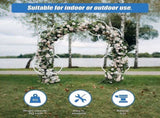 2pcs Round Wedding Arch Backdrop Rings Loops Flower Balloon Lawn Row Stand V63-841751