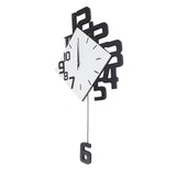 Frameless Pendulum Wall Clocks Number Decoration DIY Assembly Modern Wall Clocks with Silent V1294-YM0715-3115220051911