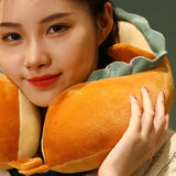 U Shaped Neck Pillow Portable Cute Head Pillow for Office Nap Travel Car Sleeping Lovely Bread V1294-YM0716-3117220185311