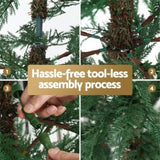 Jingle Jollys Christmas Tree 1.5M LED Xmas Tree Sparse 263 Tips Party Decoration XM-TR-SPARSE-5FT-GR-LED