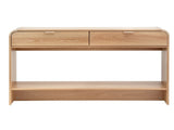 Artiss Console Table Hallway Entryway Storage Drawer Shelf Curved Edge 120CM Pine FUR-Z-CST-03-WD