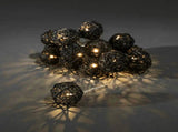 1 Set of Black 5cm Rattan Cane 50 Ball Battery Powered LONG 5m String Lights Christmas Gift Home V382-BLACKRATTBALLBATT50