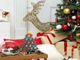 24 Days Advent Calendar Set Wooden Tabletop Christmas Tree with Christmas Tree Decorative Ornaments V1263-JX-1358