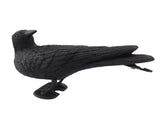 Realistic Elbow Crow Statue Plastic Waterproof Crow Decoys for Yard Garden Patios Halloween V1294-YM0703-3111230100011