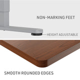 FORTIA Sit To Stand Up Standing Desk, 120x60cm, 72-118cm Electric Height Adjustable, 40kg Rated, V219-ADKSSTFO2WLSA