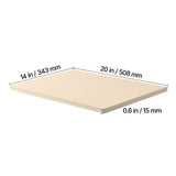 Pizza Stone, 508 x 355 mm Rectangular Cordierite Pizza Stone, Extra Large Baking-Stone with Aluminum V952-PSSJQSJX22140KPYQ001V0
