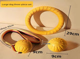 3-Piece Big Dog EVA Floating Dog Ring Toy Set Interactive Tug-of-War Ring and Water Frisbee, V888-ELOSUNG50262