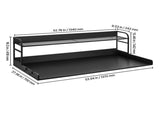 Washer Dryer Countertop with Shelf 54"x27" Wooden Washer Dryer Cover Black V952-XYTM54INCHHSDRLVGV0