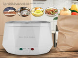 12V 100W 1.3 L Electric Portable Multifunctional Rice Cooker Food Steamer for Car White V1294-YM0901-JY12965-01