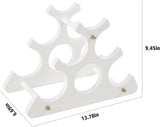 Countertop wooden rack - Compact and small rack - Tabletop organizer for 6 bottles of V1259-DP01-BO-582