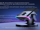 YU8 Dynamic Microphone, XLR/Type-C Dual Mode, Built-in HiFi Sound Card, 48kHz HD Sampling, RGB V1232-ZMMKF-002