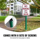 6FT U-Channel Sign Post, 4Pack Green Heavy Duty Steel Fixed Fence Post, Steel Fence U-Channel Sign V952-LBGGDLBGZT6FWXGVSV0