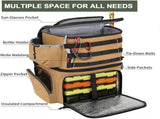 Fishing Tackle Backpack with Rod Holders & Cooler V728-LP601099883422696