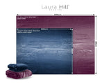 Laura Hill 3m x 3m XL Faux Mink Blanket Double-Sided Soft Plush Bed Oversized Throw Rug Purple MINK-XL-MV