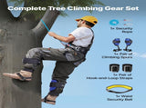 Tree Climbing Spikes Set, Height-Adjustable Tree Climbing Gear with Straps & Waist Harness, 159 kg V952-XPSZZZHKJCKSUJVZX002V0