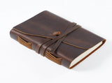 Vintage Leather Journal Notebook Handmade Sketchbook for Men Women Writers Artists Gift, 18x13x5cm V1237-ZY-924-360
